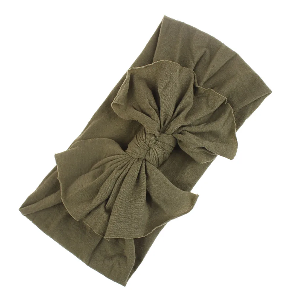 Детская повязка на голову с бантиком для девочек большая эластичная маленьких