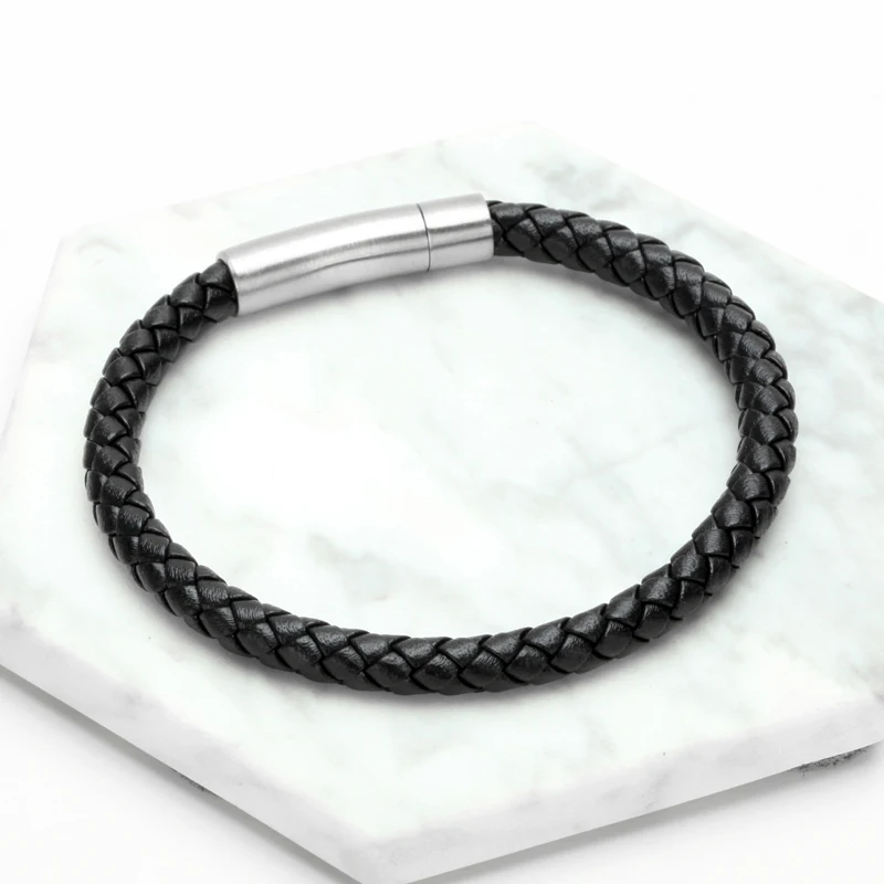 Mcllroy мужские браслеты из натуральной коровьей кожи титановая сталь мужской ретро