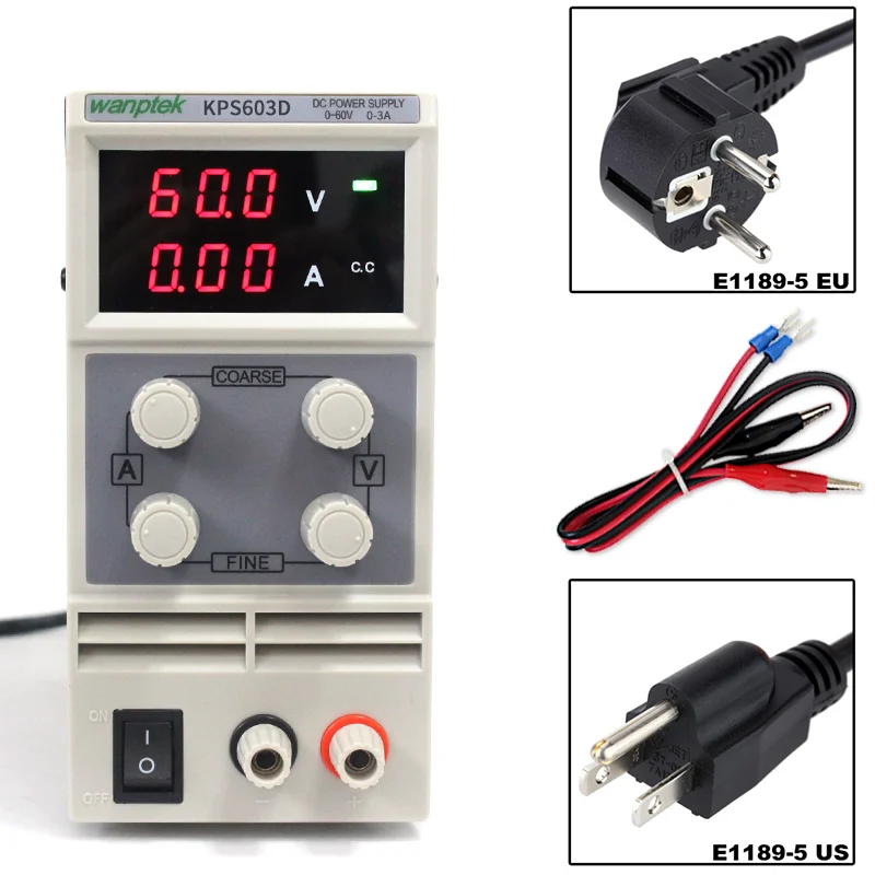 Импульсный источник питания постоянного тока KPS603D 60 В 3 А одноканальный