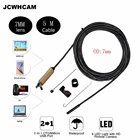 JCWHCAM 2017 Новый 7 мм 2 в 1 Android USB эндоскоп камера 5 м Смартфон Android OTG USB бороскоп гибкая трубка инспекционная светодиодный