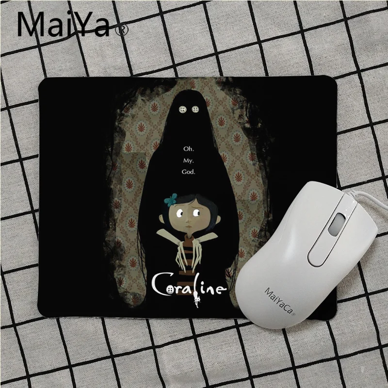 No Lock Edge25x29cm Maiya высокое качество фильм Coraline индивидуальные ноутбук игровой коврик для мыши Лидер продаж подставка под руку мышь - Цвет: No Lock Edge25x29cm