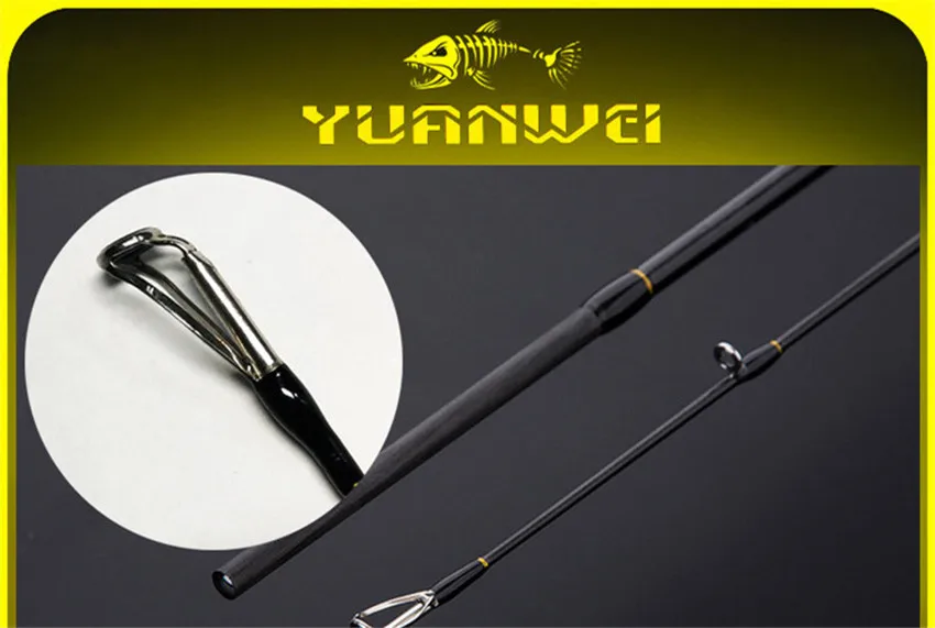 YUANWEI 1,8 m 2,1 m удочка для заброса приманки ML M MH power 2 секции baitcasing Rod Canne A Peche карбоновая удочка для приманки