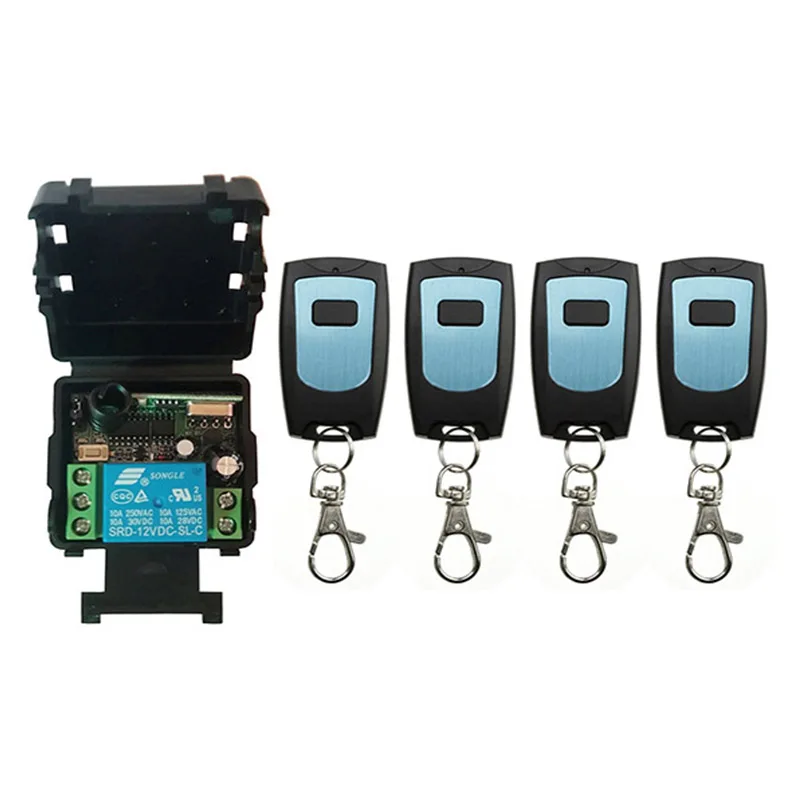 Мини беспроводной РЧ пульт дистанционного управления выключатель света 10A реле