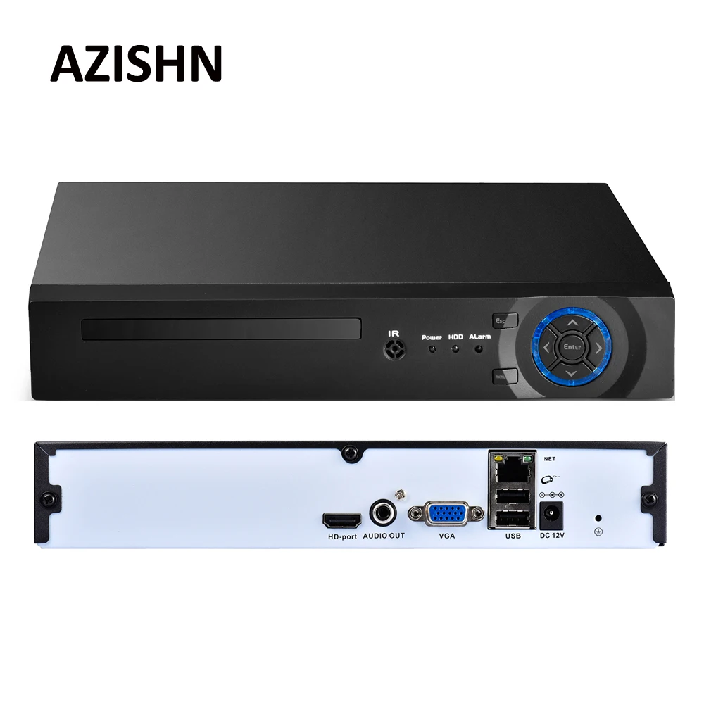 Камера видеонаблюдения AZISHN 8/16/32 каналов NVR 4 МП 5 1080P H.265/H.264 HDMI VGA FTP 3G