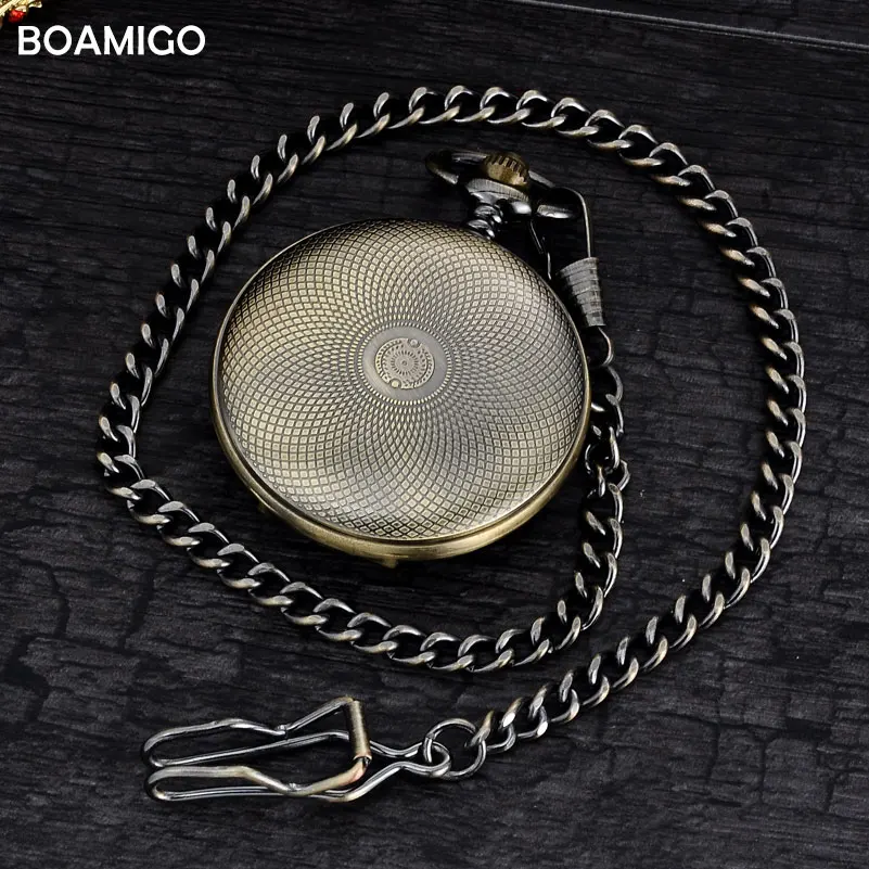 Мужские механические часы антикварные карманные римские цифры аналоговый