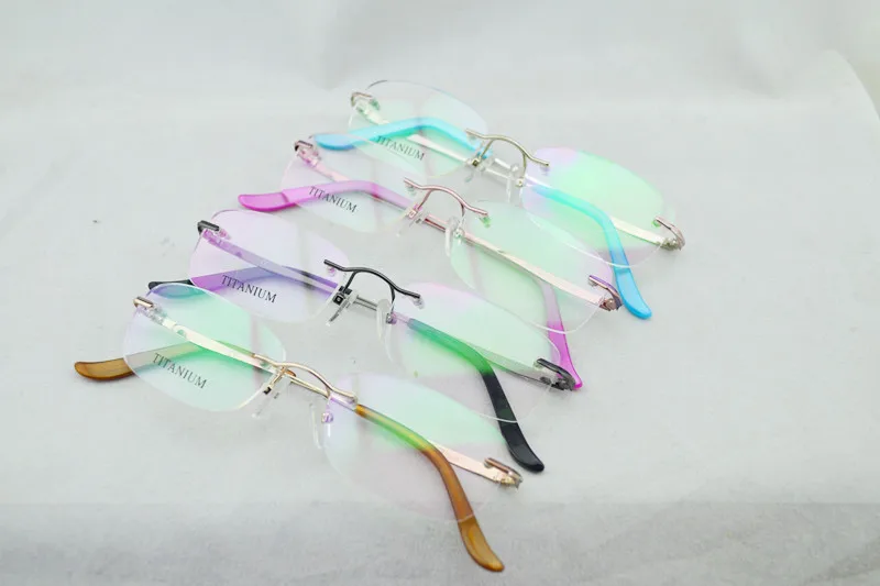 Оправа для очков титановая без оправы специальные безободковые по рецепту |