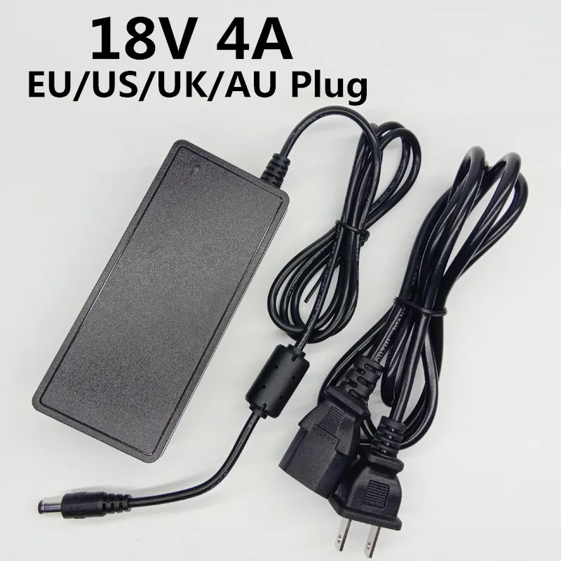 18 в 4A AC 100V 240V преобразователь Универсальный вольт Мощность адаптер DC 18В 4000mA