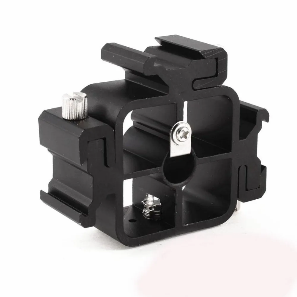

Standard Triple Hot Shoe Light and Sound Bracket with Umbrella Holder for camera tripod