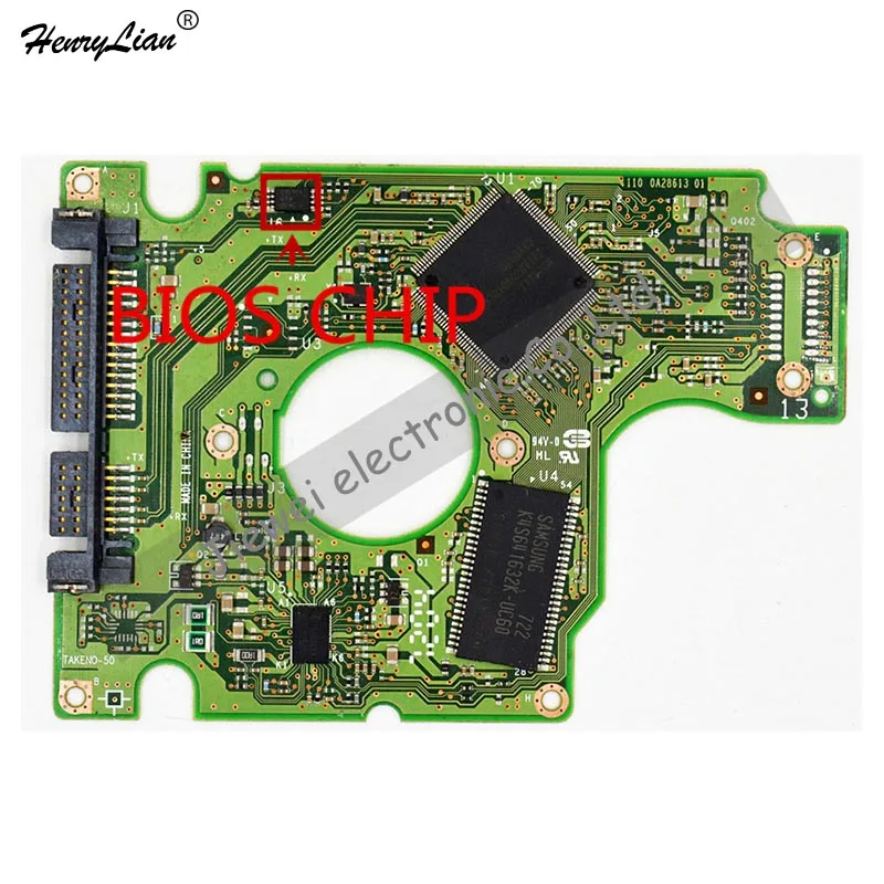HDD PCB для/логическая плата/номер платы: 220 0A28613 01 микросхема основного контроллера: