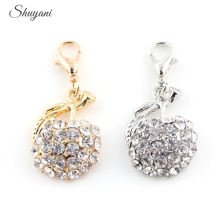 20 шт. подвеска для браслета в виде яблока|floating charms|colored charmscharms jewelry making |