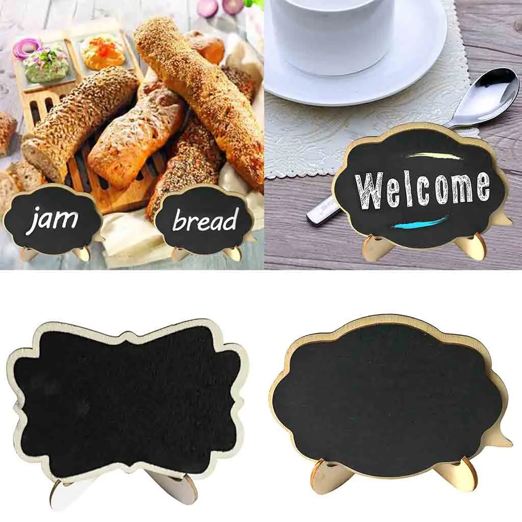 Мини толстые доски для халатов Sidewalk Blackboard Wood маленькие украшения сообщений rejilla