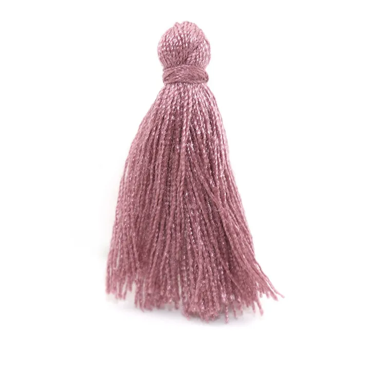 Dark pink tasslas 100 шт мини-кисточка бахрома кулон материалы для поделок DIY маленькие кисточки отделка одежды шторы декоративные серьги ювелирные изделия компоненты - Цвет: Dark pink tasslas