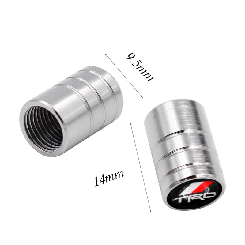 Накладки на колесные диски автомобиля 4Pcs+4Pcs в стиле TRD Racing с логотипами для Toyota CROWN COROLLA REIZ.