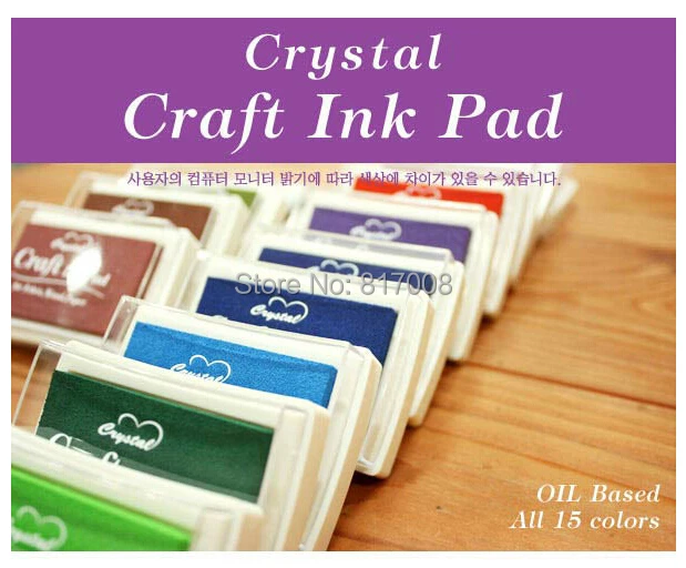 DIY Красочные ремесленные Чернила pad Мультяшные печати Inkpad для скрапбукинга
