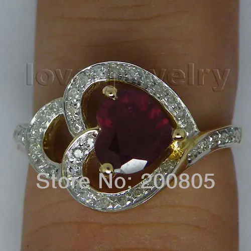 Кольцо LOVERJEWELRY из желтого золота 14 карат обручальное кольцо с натуральным