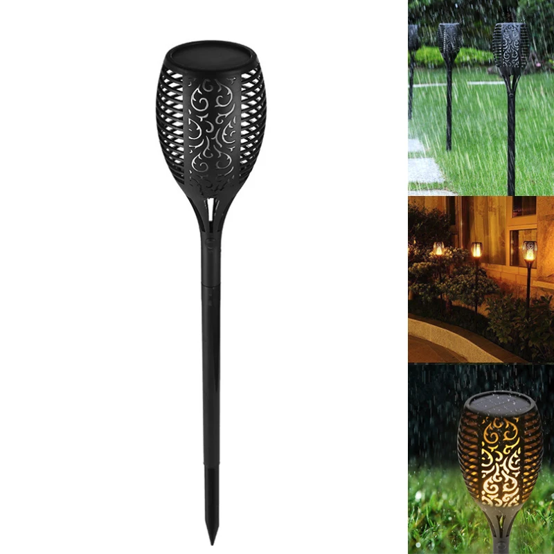 

New 96 LED Waterproof Flickering Flame Solar Torch Light Garden Lamp For Outdoor Landscape Decorate Garden Lawn Light