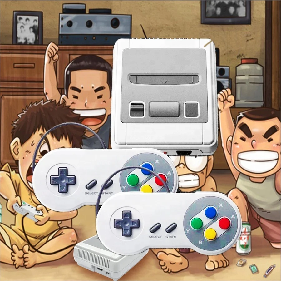 621 игровая Мини ТВ портативная консоль видео для SNES игр Супер мини классическая SFC