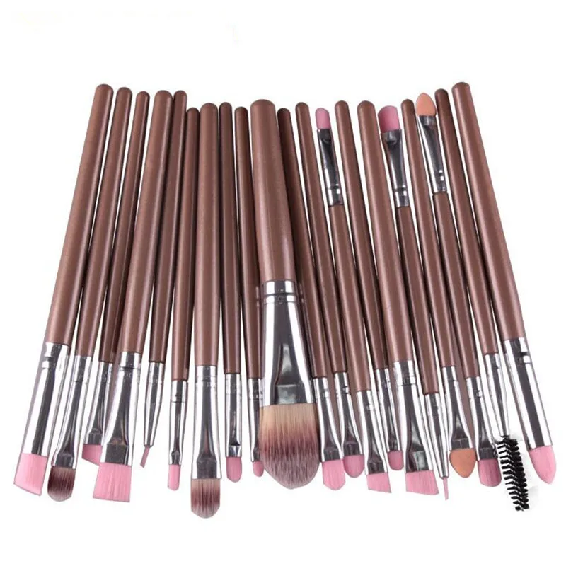 20Pcs Rose gold Makeup Brushes Set Pro Powder Brush Foundation Blush Eyeshadow Eyeliner Lip Cosmetic Make up Tool | Красота и
