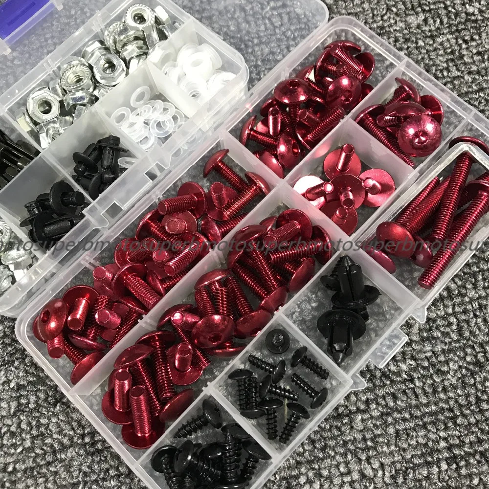 Для Yamaha YZF R125 R15 R25 R1 R3 R6 TMAX530 tmax500 XMAX300 Комплект болтов обтекателя крепежные зажимы