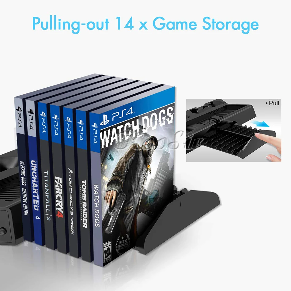 Подставка для контроллера PS4/SLIM/PRO джойстик с зарядным устройством|Подставки и