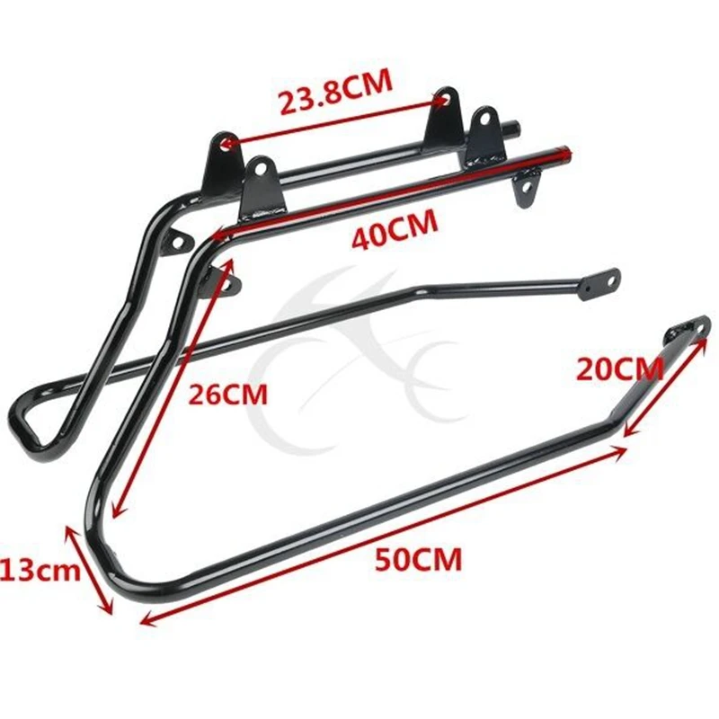 

Motorcycle Saddlebag Conversion Brackets For Harley Heritage Springer FLSTS Softail 1984-2013 w/ Hardware