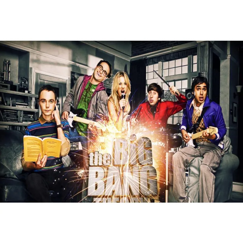 The Big Bang Theory Poster Silk Fabric Print Cloth Wall Custom Satin 40X60cm 50X75cm 60X90cm | Дом и сад