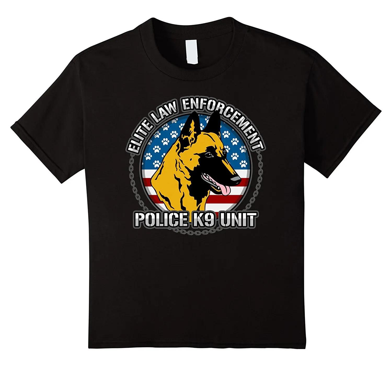 2019 Summer T-Shirts for Men Funny Short Sleeve Cotton T-Shirts Police K9 Unit Belgian Malinois Shirtcosplay T-Shirts