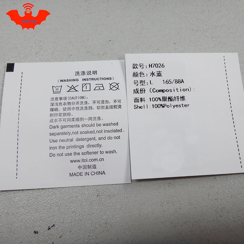 UHF RFID бирка Прачечная Одежда моющиеся печатные бирки 915 868 860-960 м Impinj Monza R6 EPC Gen2 6C смарт-карты пассивные RFID метки