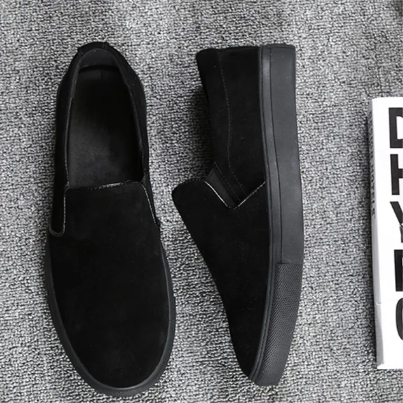 2020 New Spring Men Loafers Shoes Moccasins Suede Genuine Leather Slip On Flats Casual Big size Sneakers 38-48 | Обувь