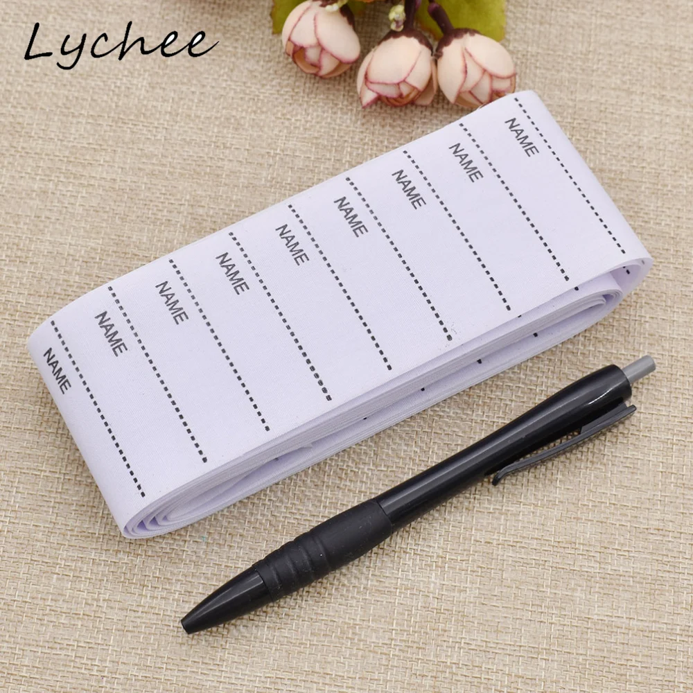 Lychee 100 шт. белая Нетканая ткань наименование этикетки для одежды бирки ручной