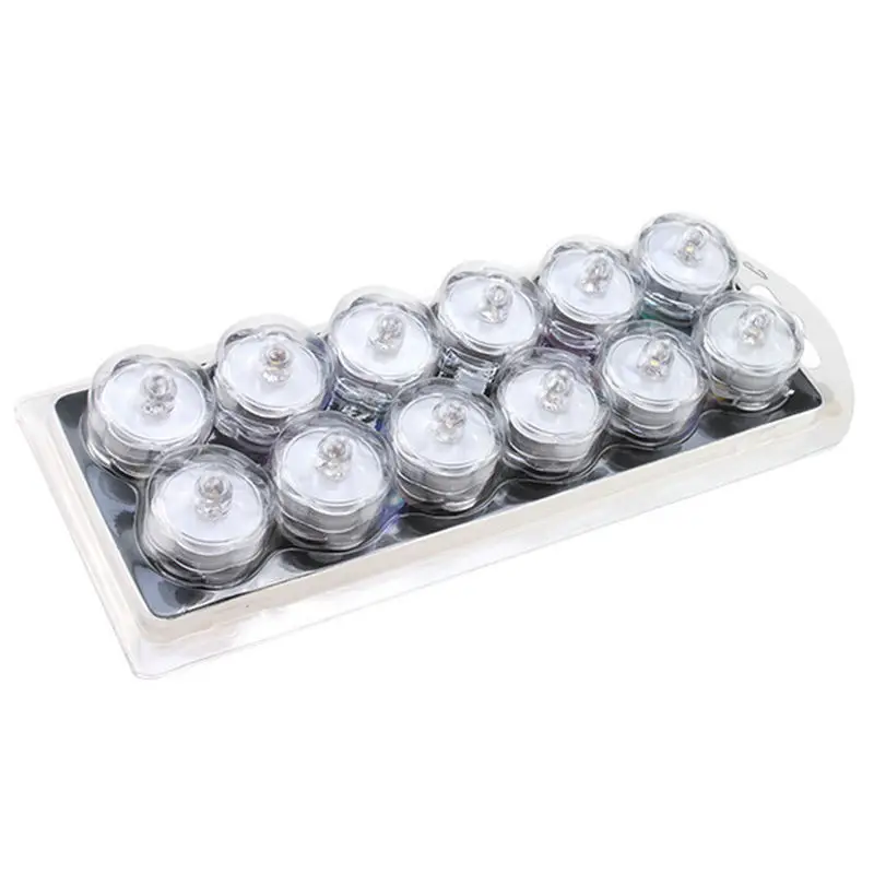 20pcs Battery operated Led tea light Submersible Waterproof candle lamp Wedding Party Flameless home vase floralytes decor-AMBER | Дом и сад