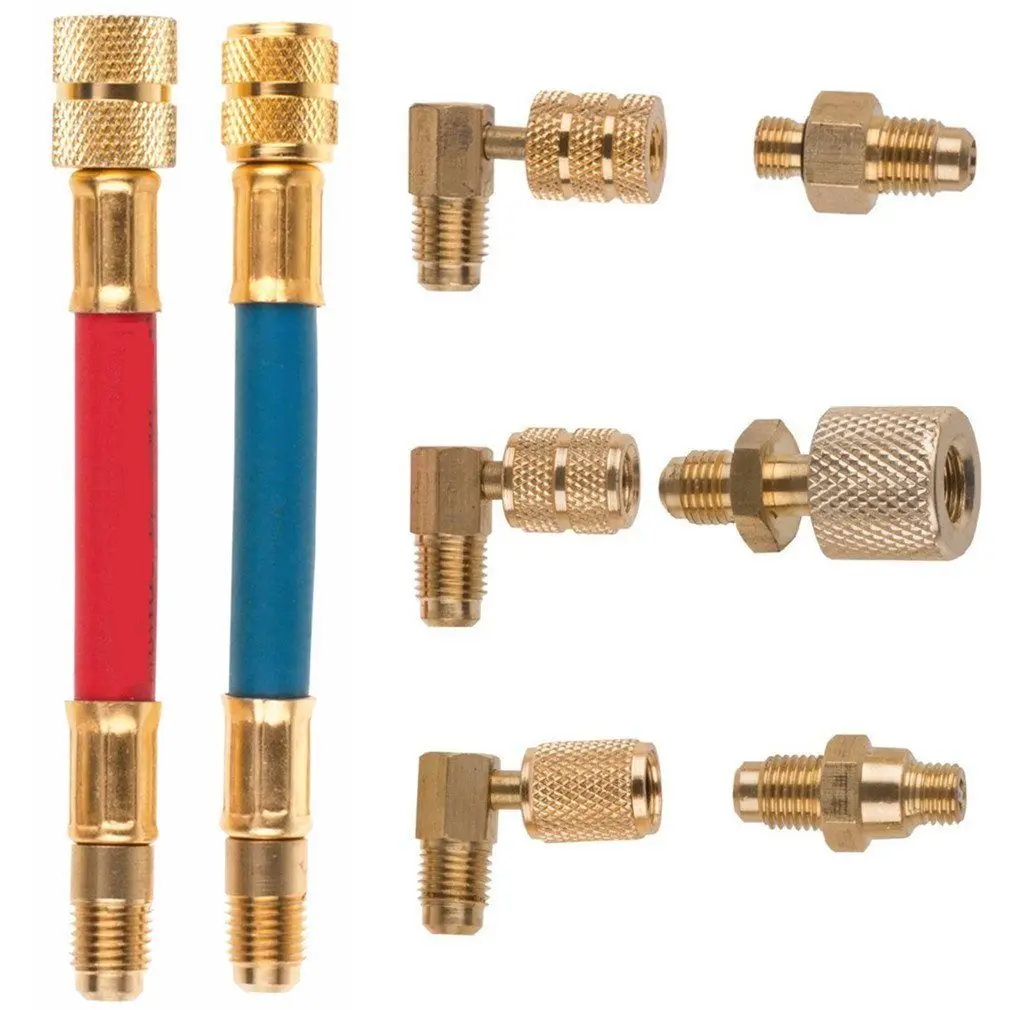 8 шт. автомобильный Кондиционер Холодильный R134A R12 адаптер комплект