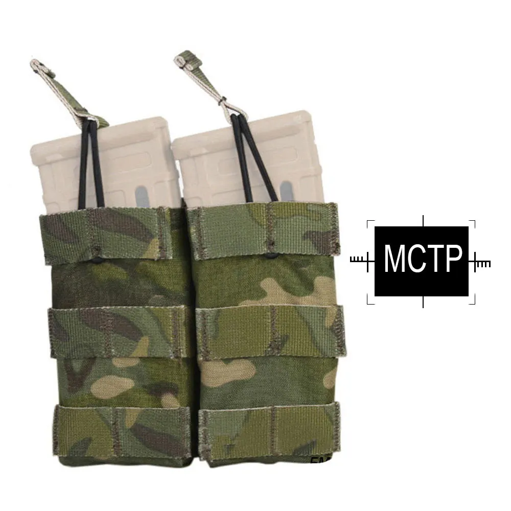 MCTP EMERSONGEAR двойной открытый Топ 5,56 маг сумка тактическая модульная Molle подсумок для тактических Мультикам для охоты сумка EM6354 - Цвет: MCTP