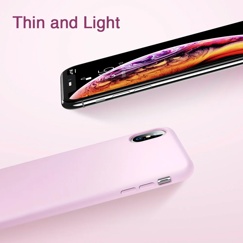 ESR мягкий чехол для iPhone X XS XR XS Max жидкий силиконовый гель резиновая Мягкая ткань из микрофибры подушка для подкладки Yippee чехол для iPhone