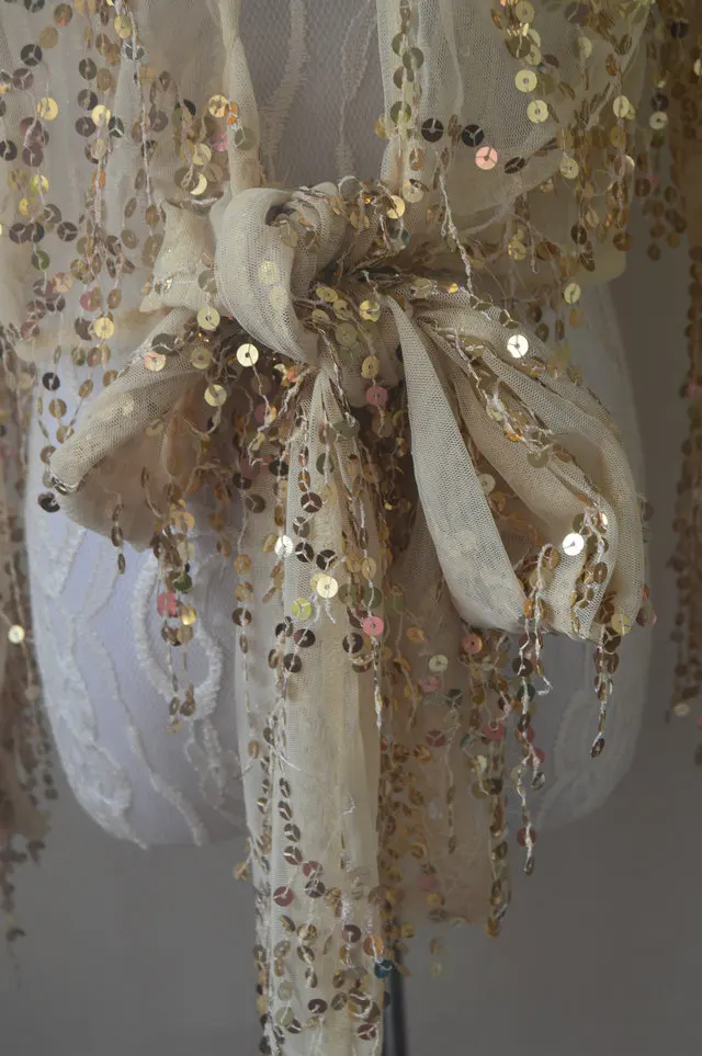 Новые женские модные сексуальные топы с пайетками шикарные Многослойные рубашки