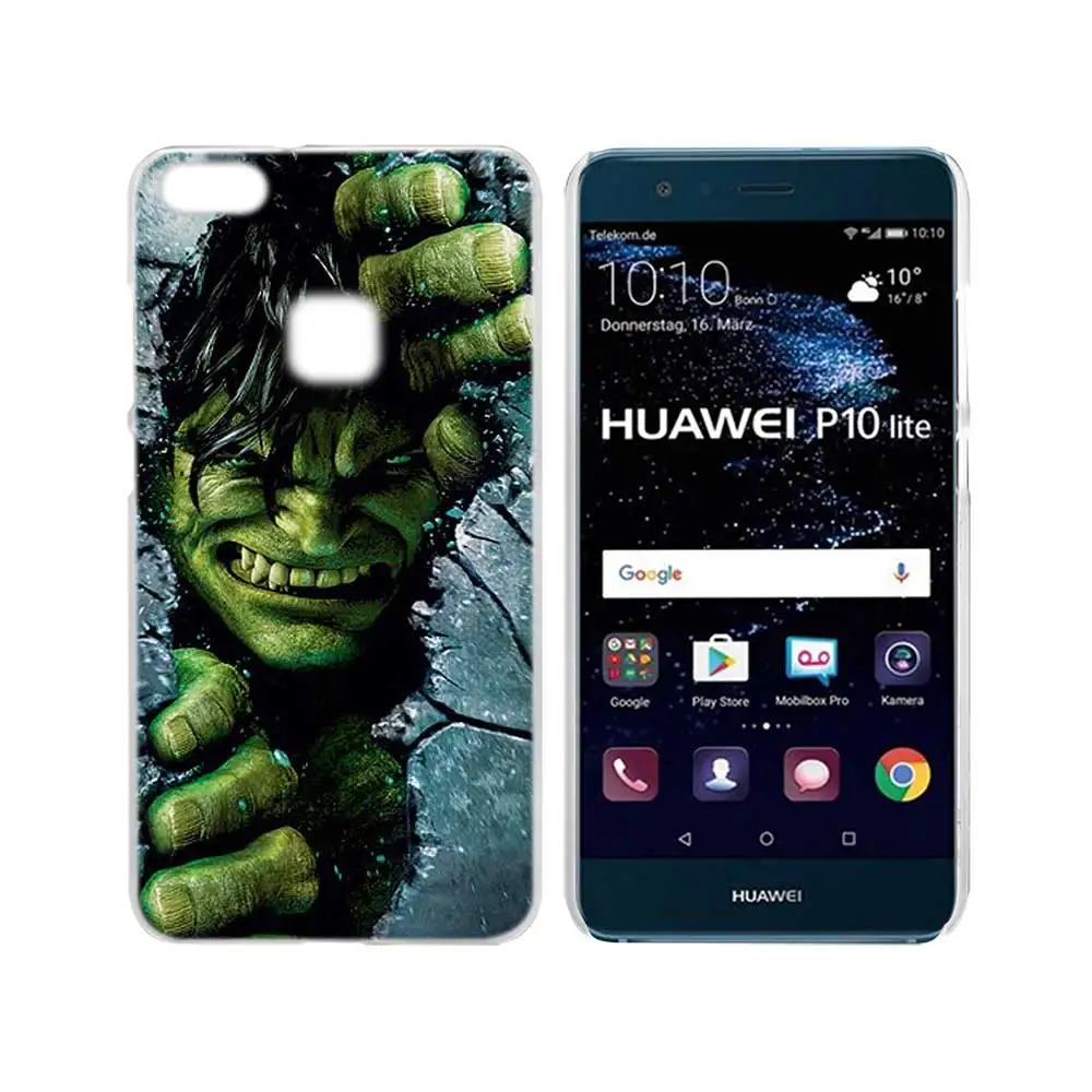 SHELI Невероятный Халк Прозрачный жесткий чехол для телефона чехол для huawei P8 P9 P10 P20 Lite Plus Pro mate 10 Lite