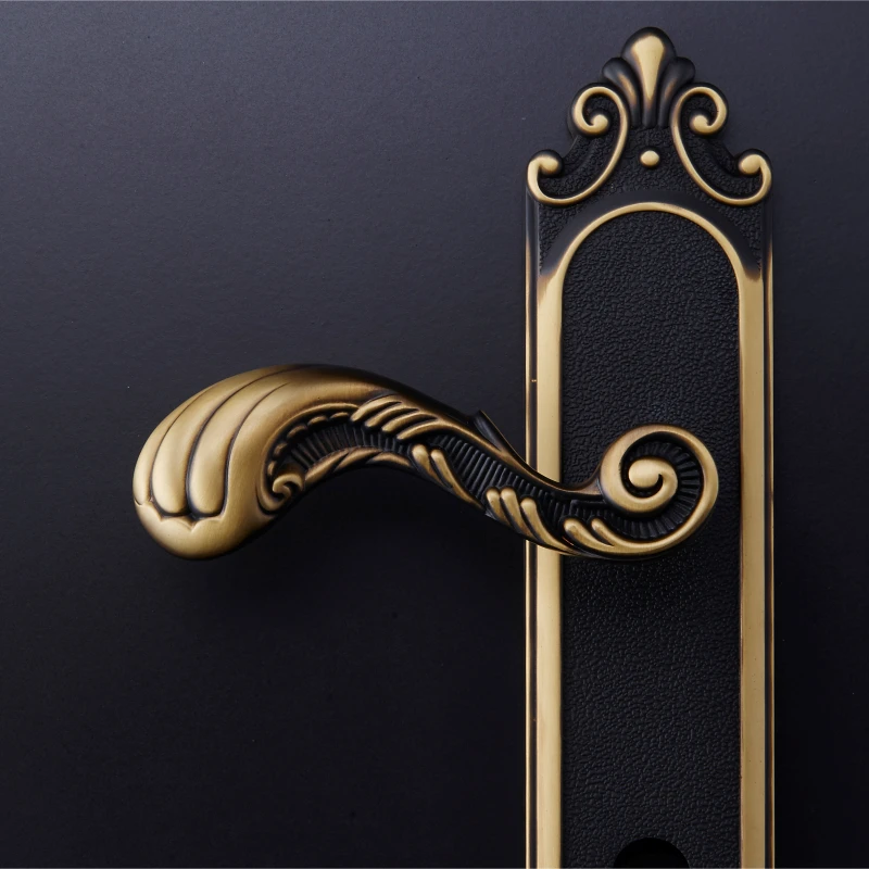 1 комплект Европейский латунный дверной замок бесшумная ручка шкафчика неравный