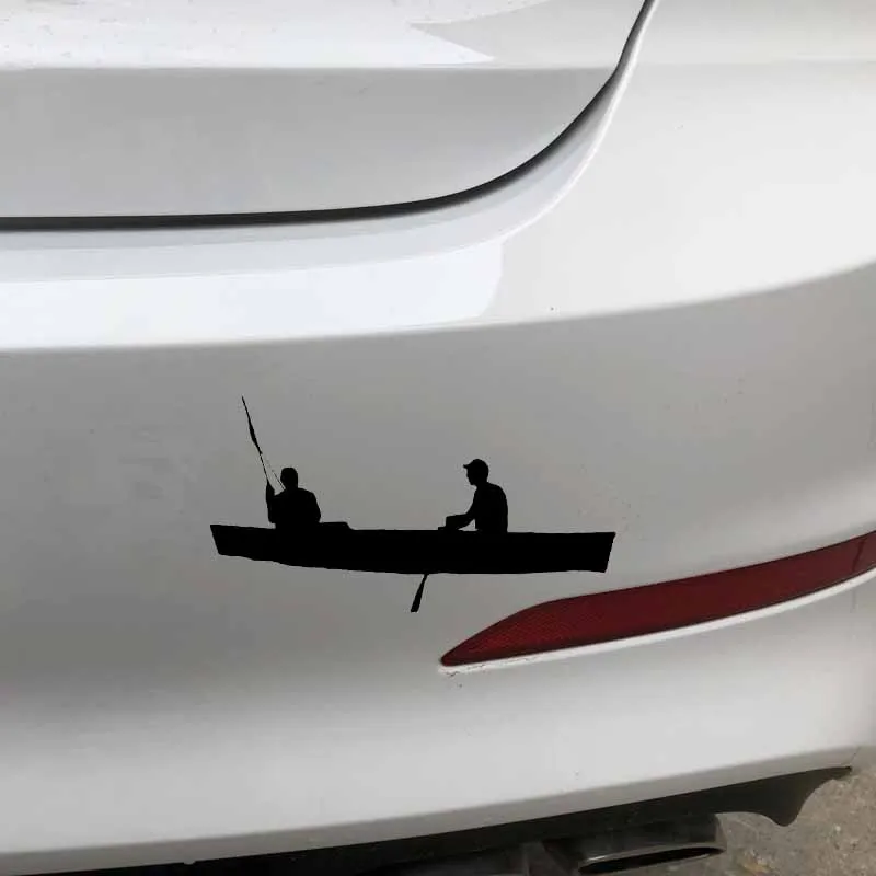 YJZT 15 см * 8 3 Автомобильная наклейка для каноэ рыбалки байдарка Автомобиля