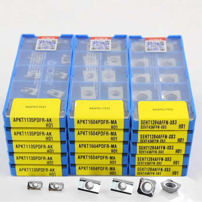 10 шт./компл. APKT1604PDER APKT1135PDER APGT1604/APGT1135 R0.8 фрезерная вставка алюминиевые вставки с