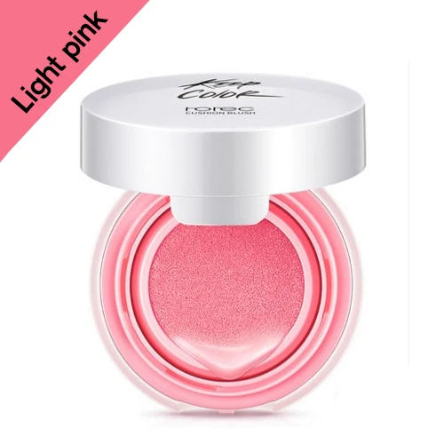 Light pink ROREC Запеченные Румяна на воздушной подушке Румяна прессованная основа для макияжа лица Румяна для щек Косметика розовая пудра-румяна для щек матовая - Цвет: Light pink