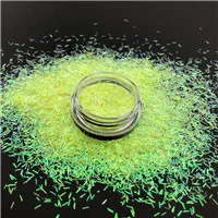 Yellow-2oz Цветная яркая мишура, блестящая переливчатая радуга, розовый, голубой, белый, желтый, золотой цвет, маникюр, ногти, искусство, блестки для тела, вечерние украшения - Цвет: Yellow-2oz
