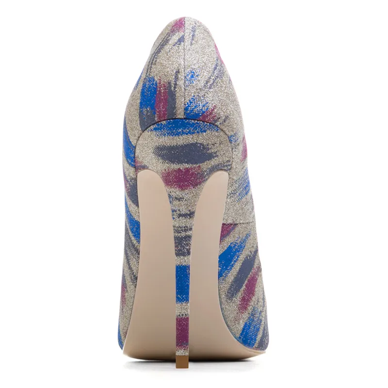 Женские свадебные туфли-лодочки COCOAFOAL серебристые туфли на высоком