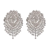 wholesale jujia top brand luxury dangle earrings crystal drop earrings women big maxi earrings jewelry accessories