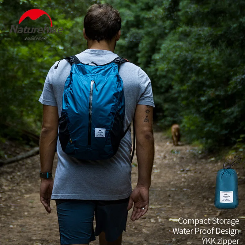 Naturehike 25L складной свет открытый мешок водонепроницаемый нейлон альпинистские сумки складной пакет Город Велоспорт рюкзак NH18B510-B