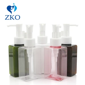 5 шт.лот Бесплатная доставка 100 мл прозрачная цветная прямоугольная бутылка PETG диспенсер для масляного лосьона перезаправляемая бутылка для косметики