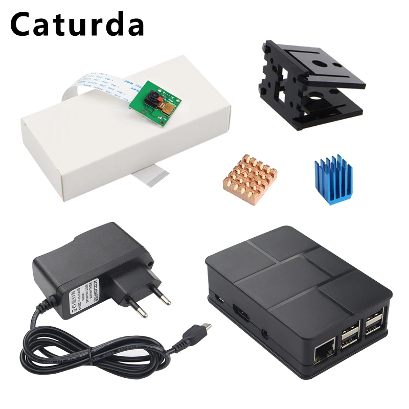 Для Raspberry Pi 3 kit ABS чехол Корпус + 5MP 1080P видеокамера акриловый кронштейн питание