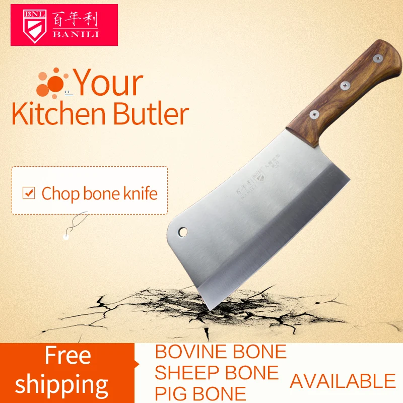 

Boning knife 4CR13 Chop bone knife multipurpose free shipping Bovine Sheep bone