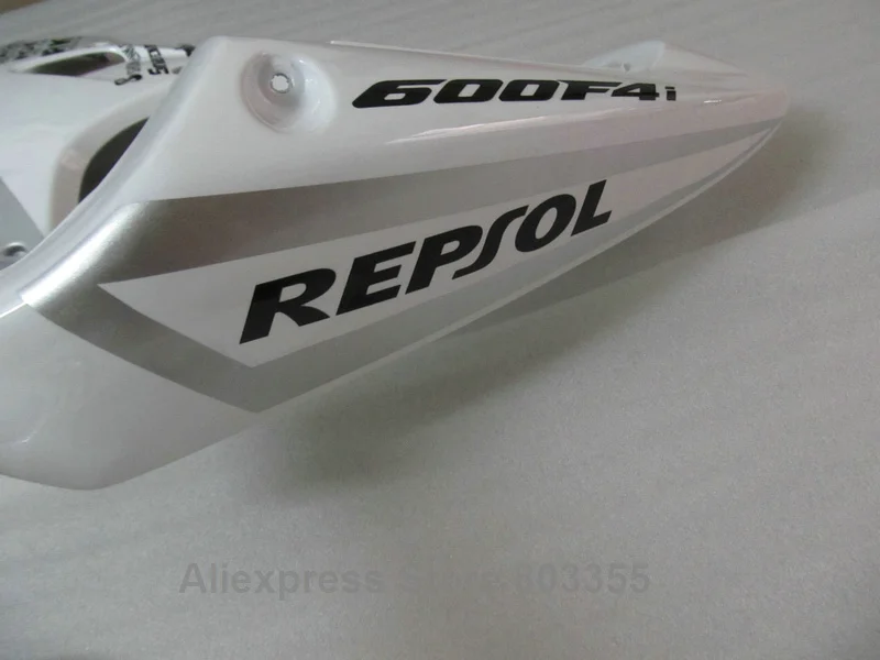 Распродажа обтекателей для Honda CBR600 F4i 2002 / 2003 2001 (белый репсол) cbr 600 03 02 01 комплект