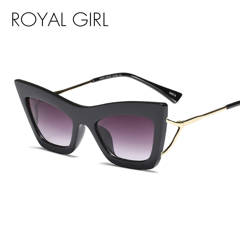 Солнцезащитные очки Royal Girl Cat Eye для мужчин и женщин модные Оттенки UV400 винтажные