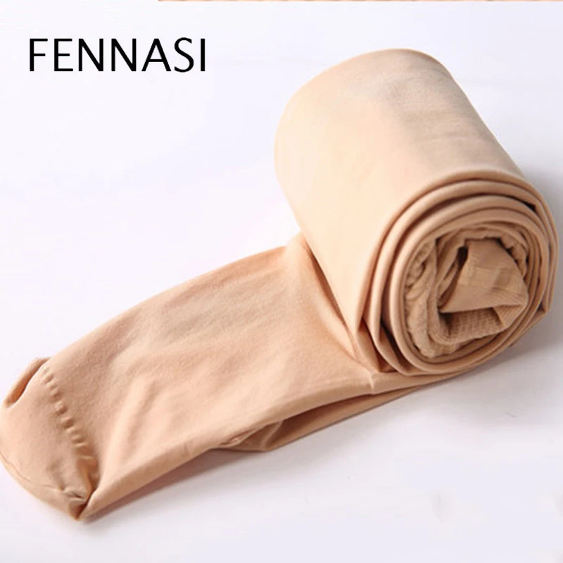 Женские компрессионные колготки FENNASI однотонные мягкие черные облегающие с